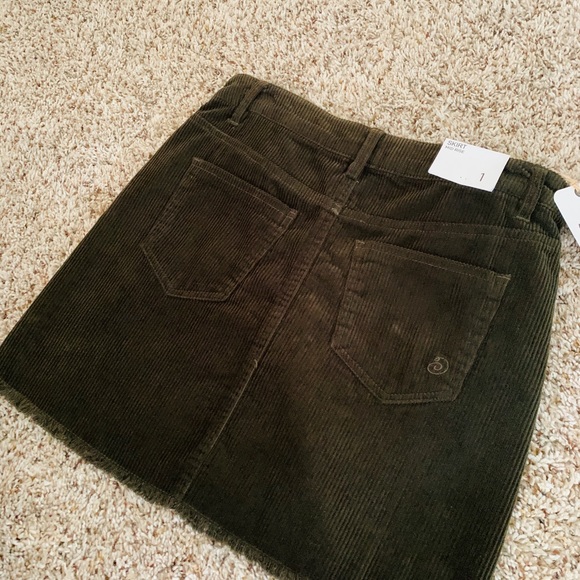 Indigo Rein Dark Green Denim Skirt - Picture 4 of 8
